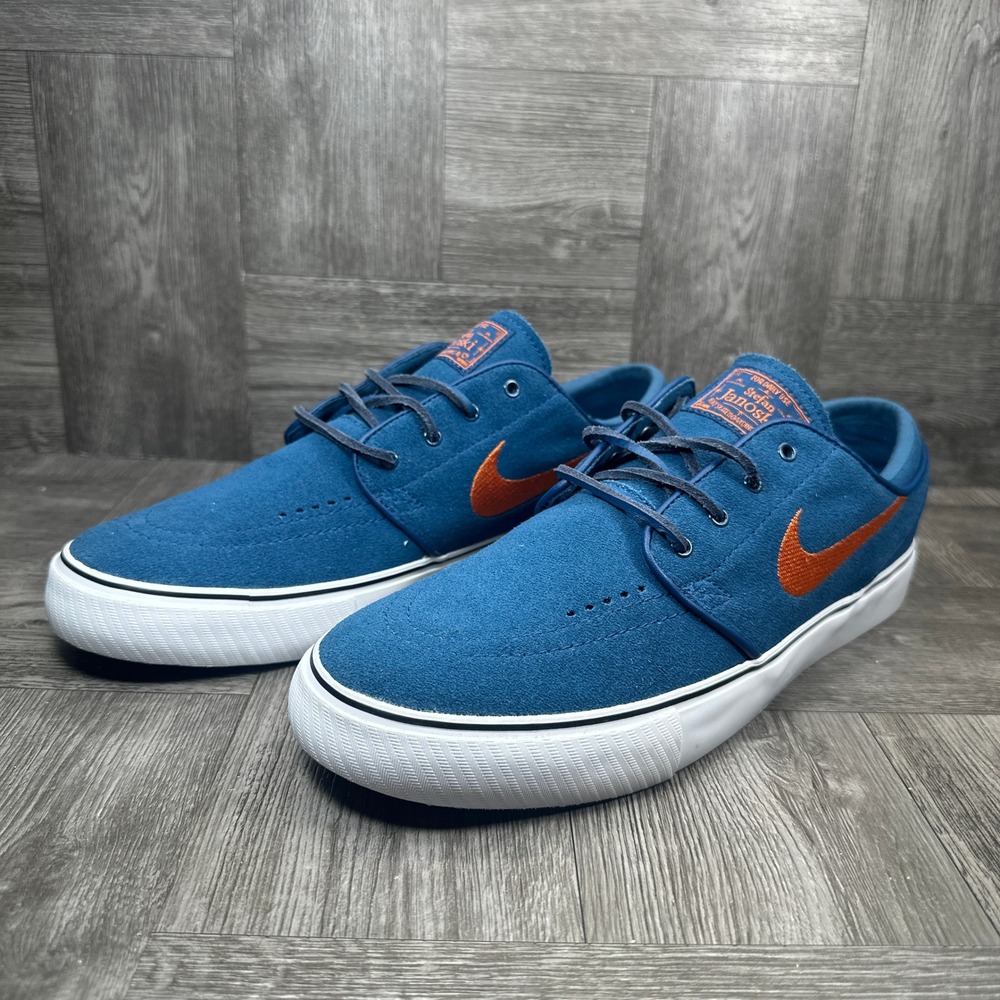 Nike SB Stefan Janoski Women's 9.5 Blue Suede Low Top Skate NEW FD6757-401 - Picture 3 of 8